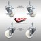 Service Caster 3 Inch SS Nylon Wheel Swivel 3/8 Inch Threaded Stem Caster Brakes SCC, 2PK SCC-SSTS20S314-NYS-381615-2-TLB-2 - alternate 1